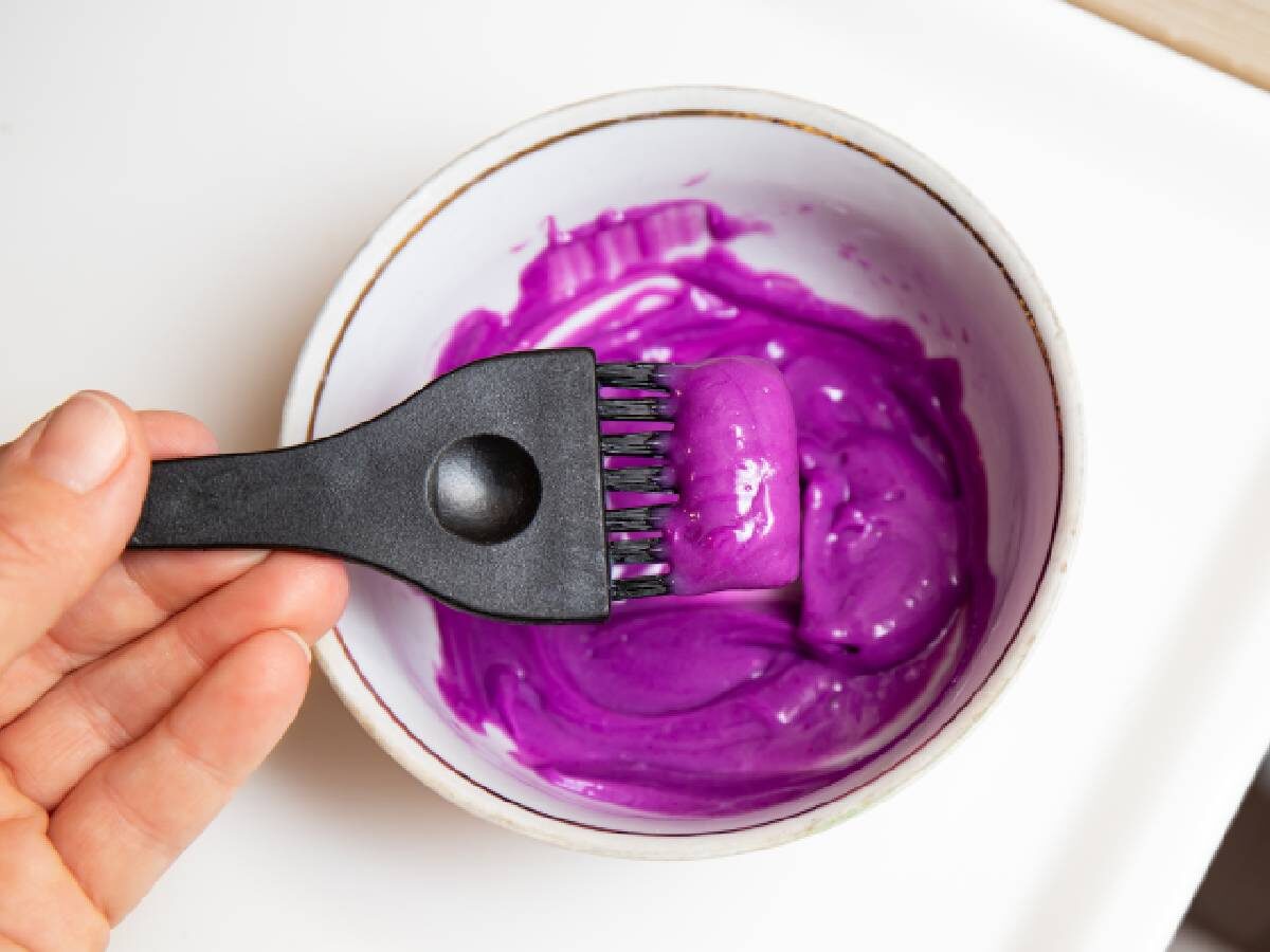 A bowl of hair toner