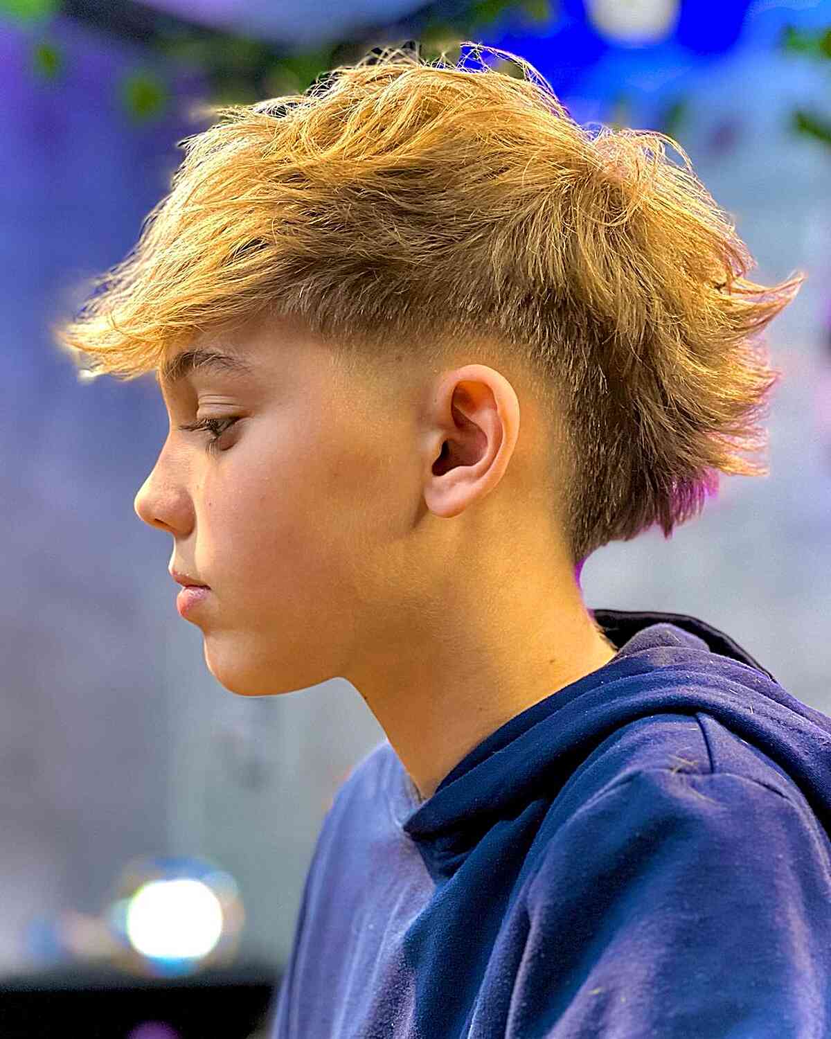 Modern Mohawk Fade for Boys