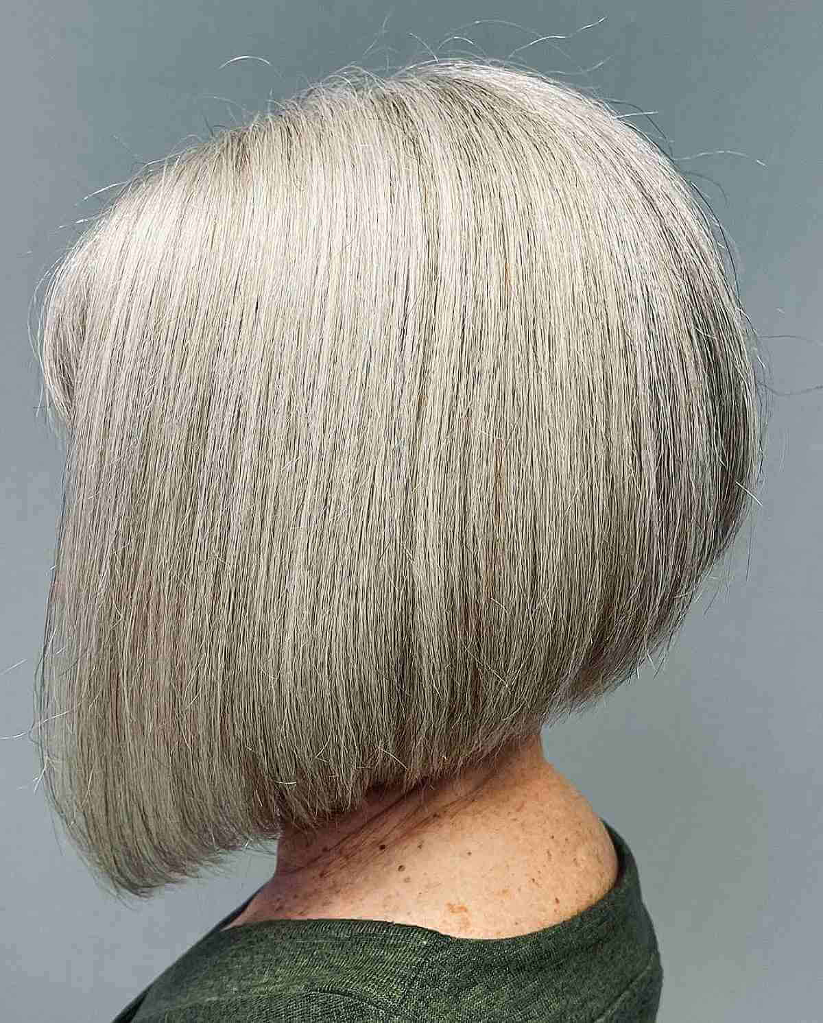 Angled Bob for Older Women