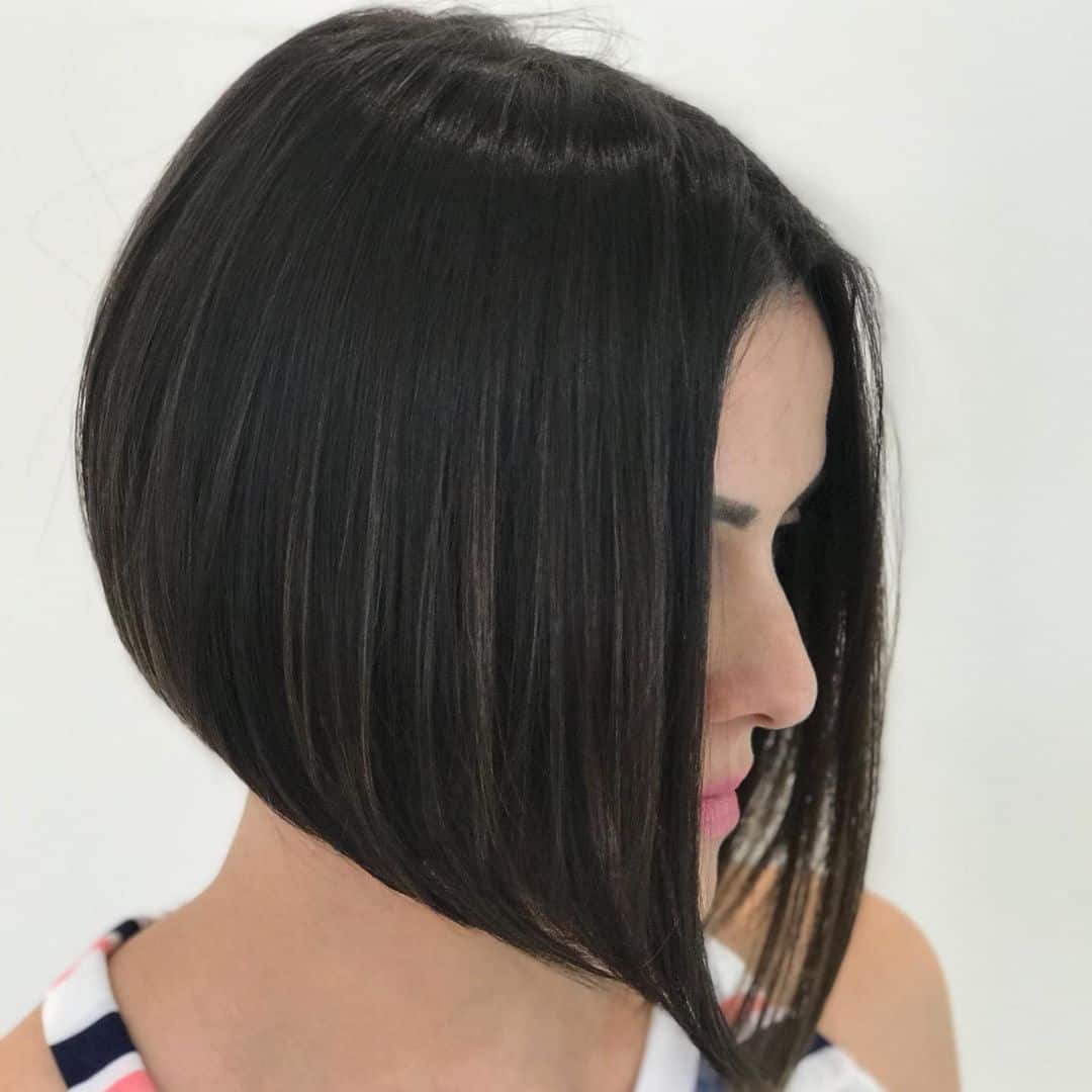 Angled Chin-Length Haircut