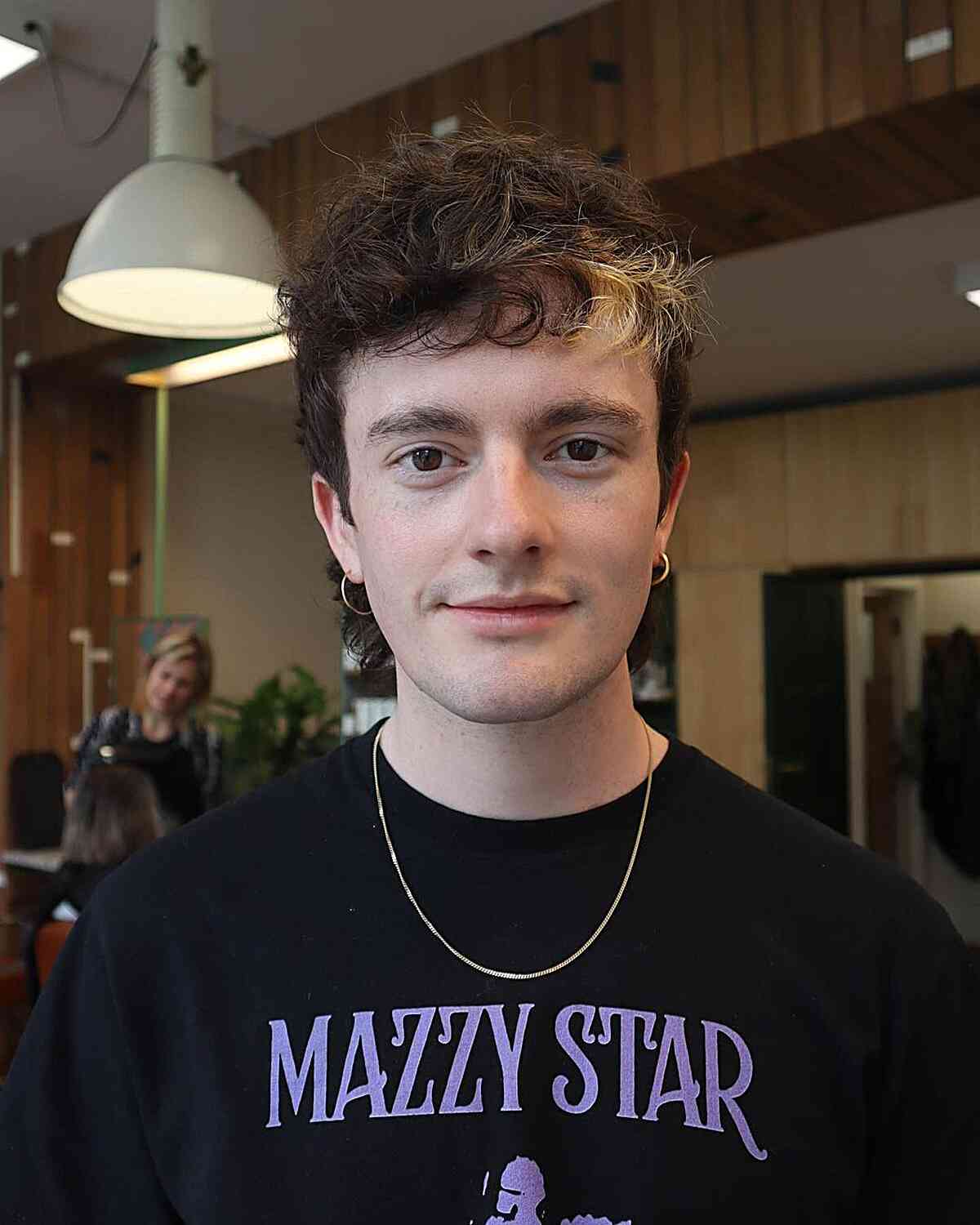 Balanced Mullet with Messy Texture for gents