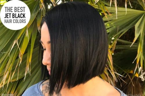 Jet black hair colors