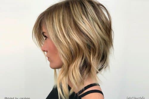 Best long angled bob lob haircuts