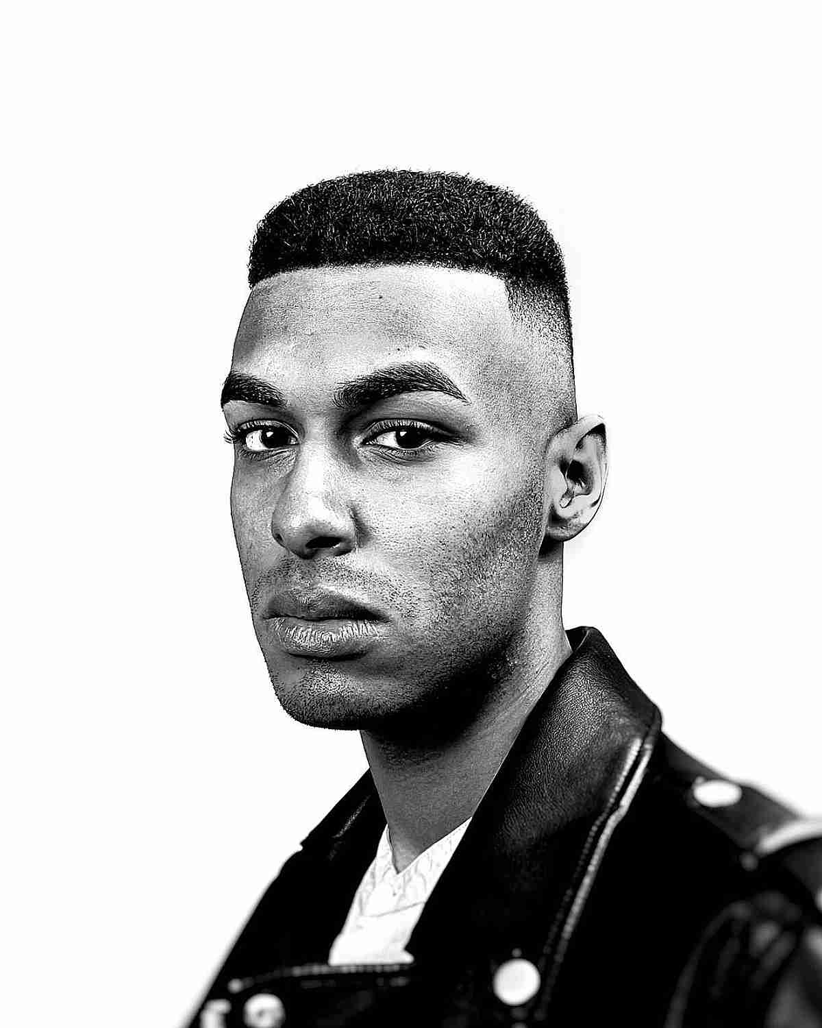 Black mens haircuts bald fade flat top