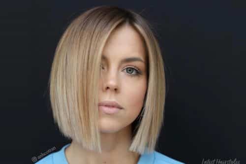 Blunt cut bob haircuts