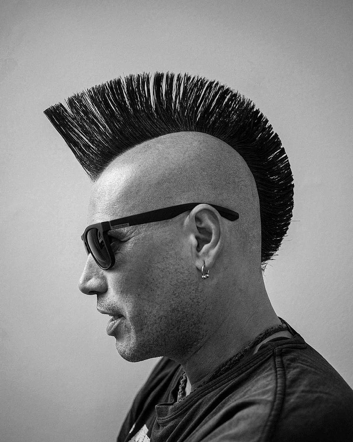 Bold Mid-Length Mohawk for Men