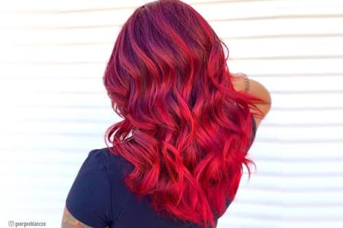 Bright red hair color ideas