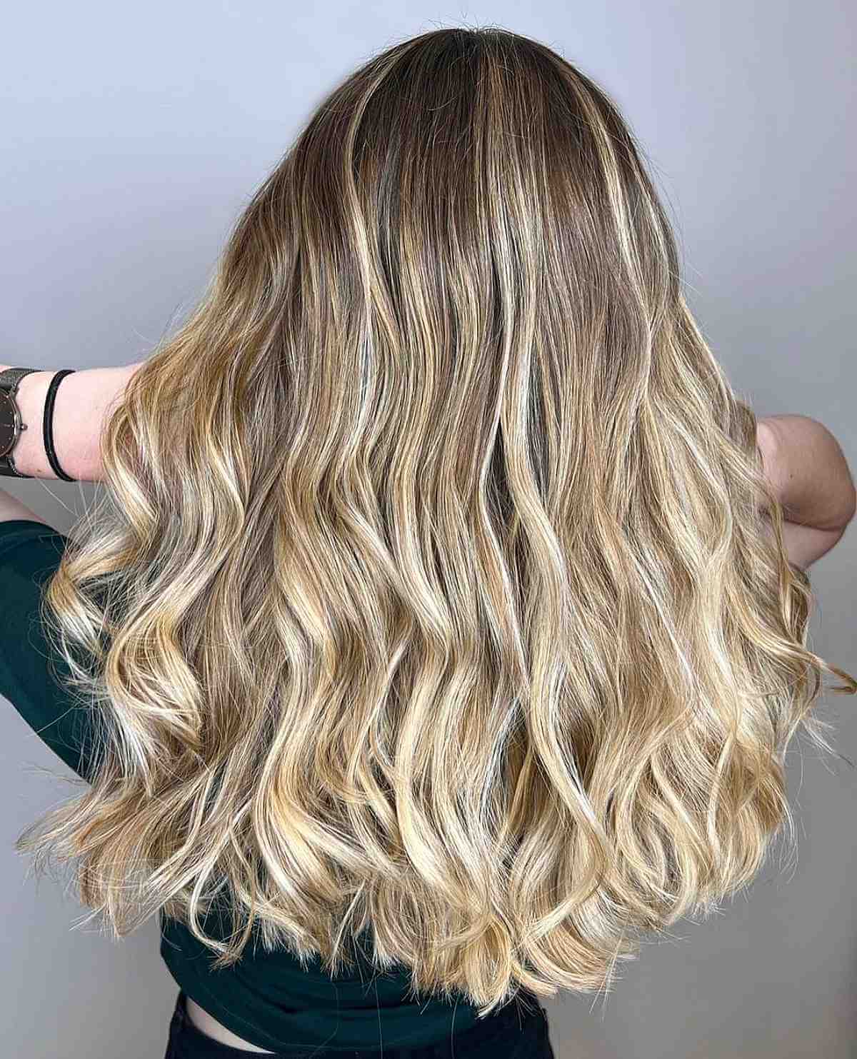 Bronde Balayage and Beach Waves