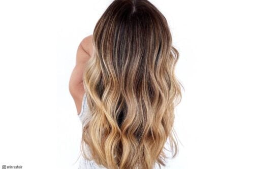 brown to blonde ombre