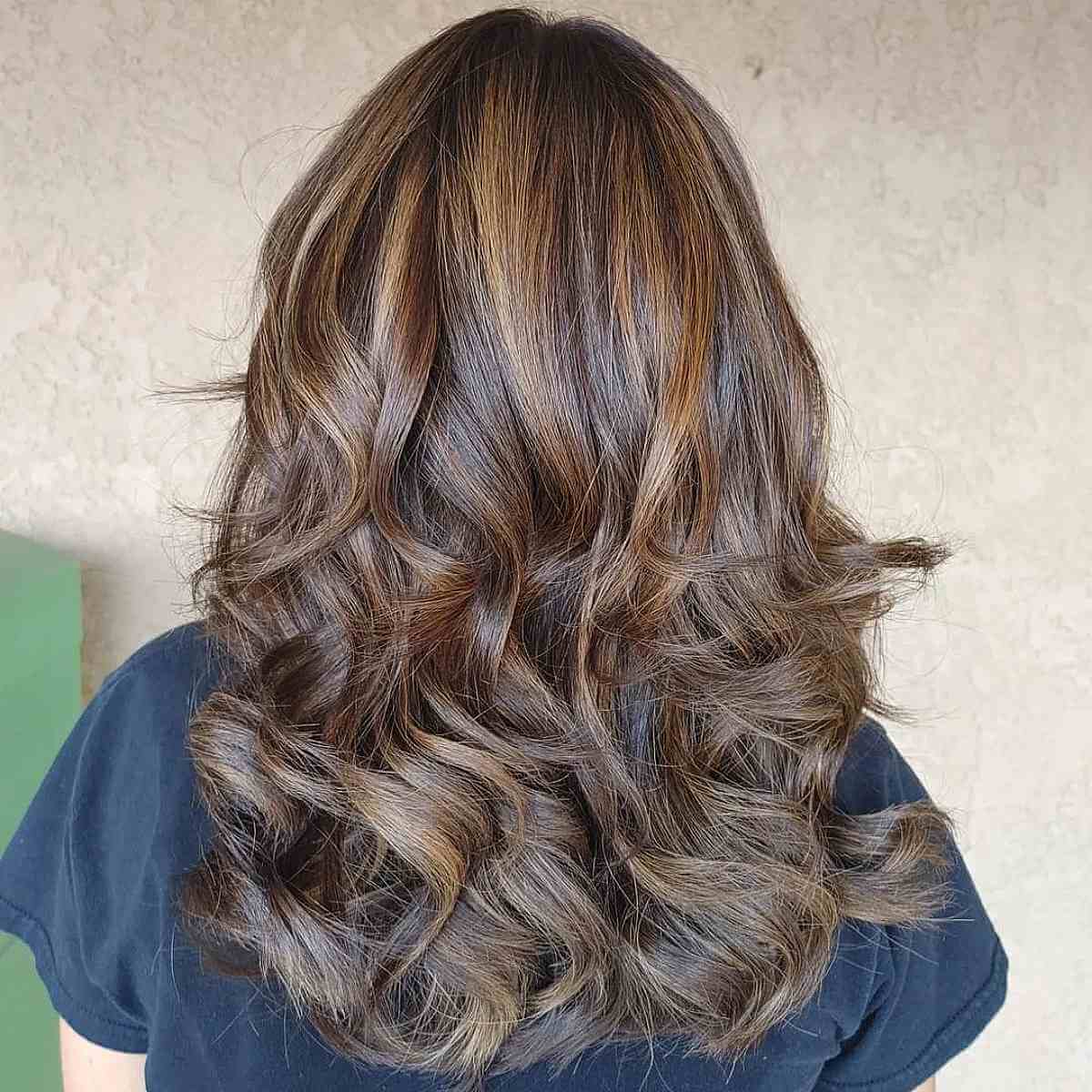 Yummy Caramel Balayage on Brown Hair