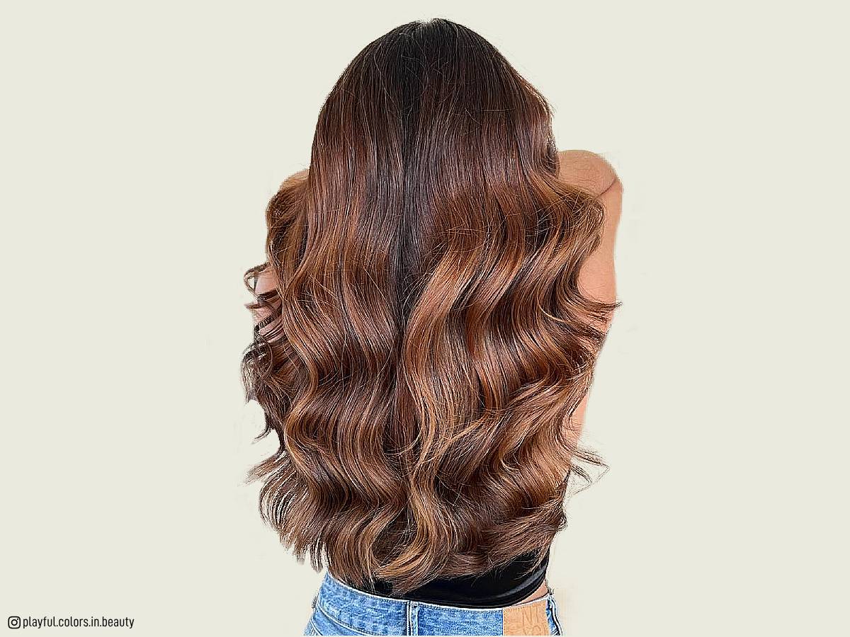 Caramel brown balayage hair ideas