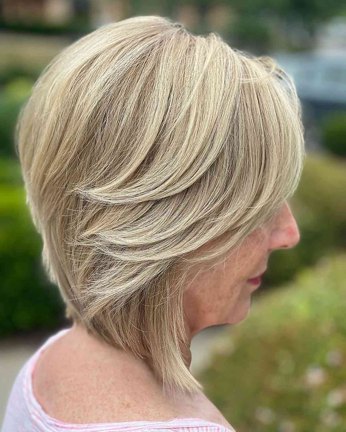 Classic layered pixie bob