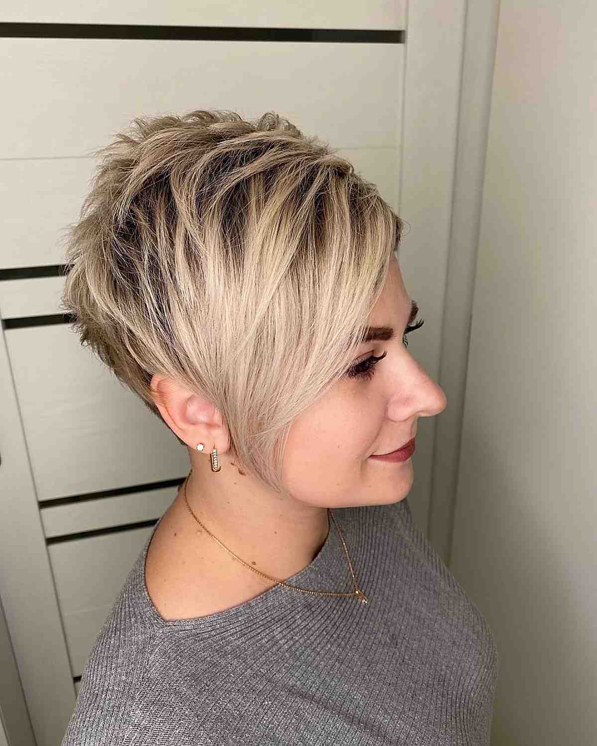 cute asymmetrical pixie