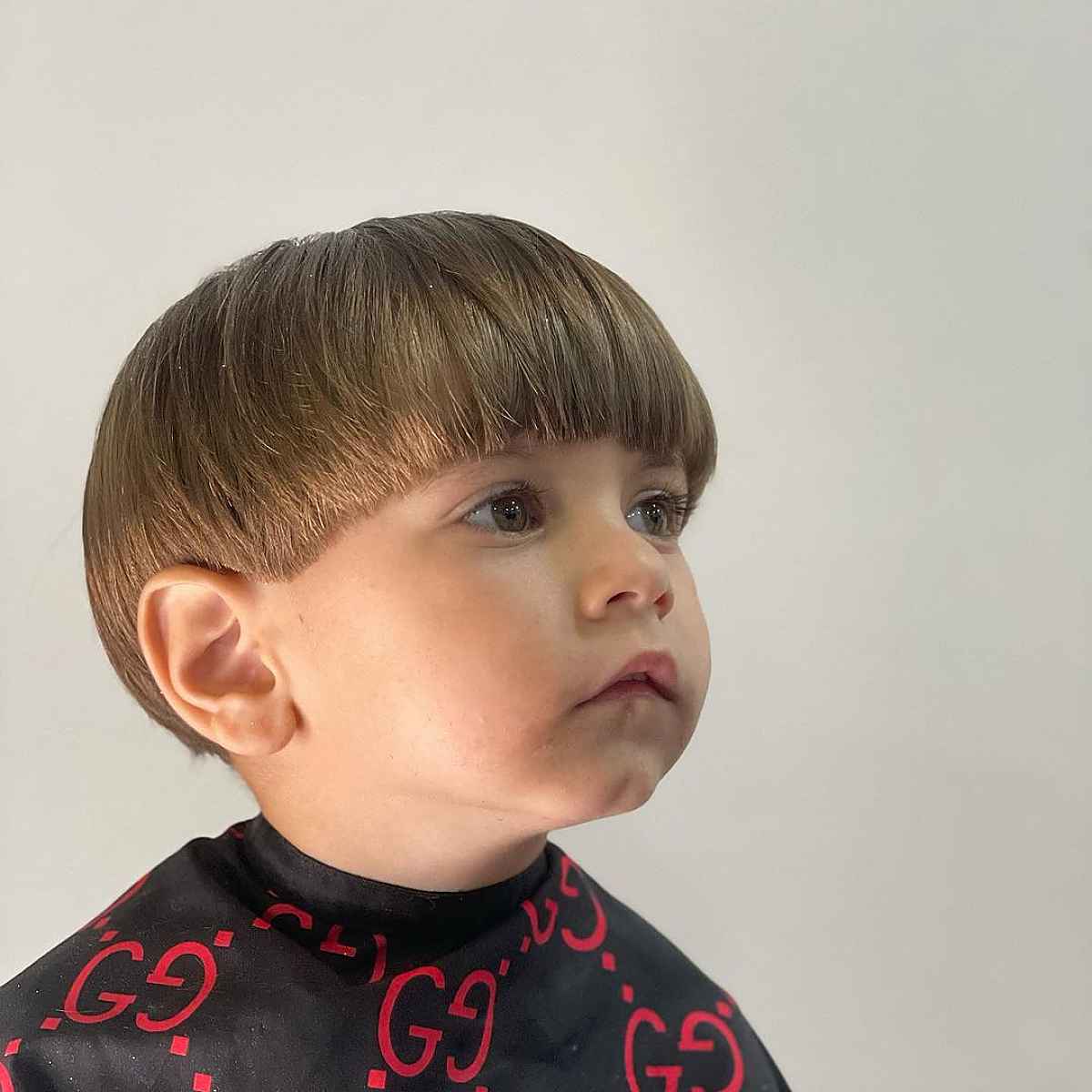 cute bowl cut for active little boys