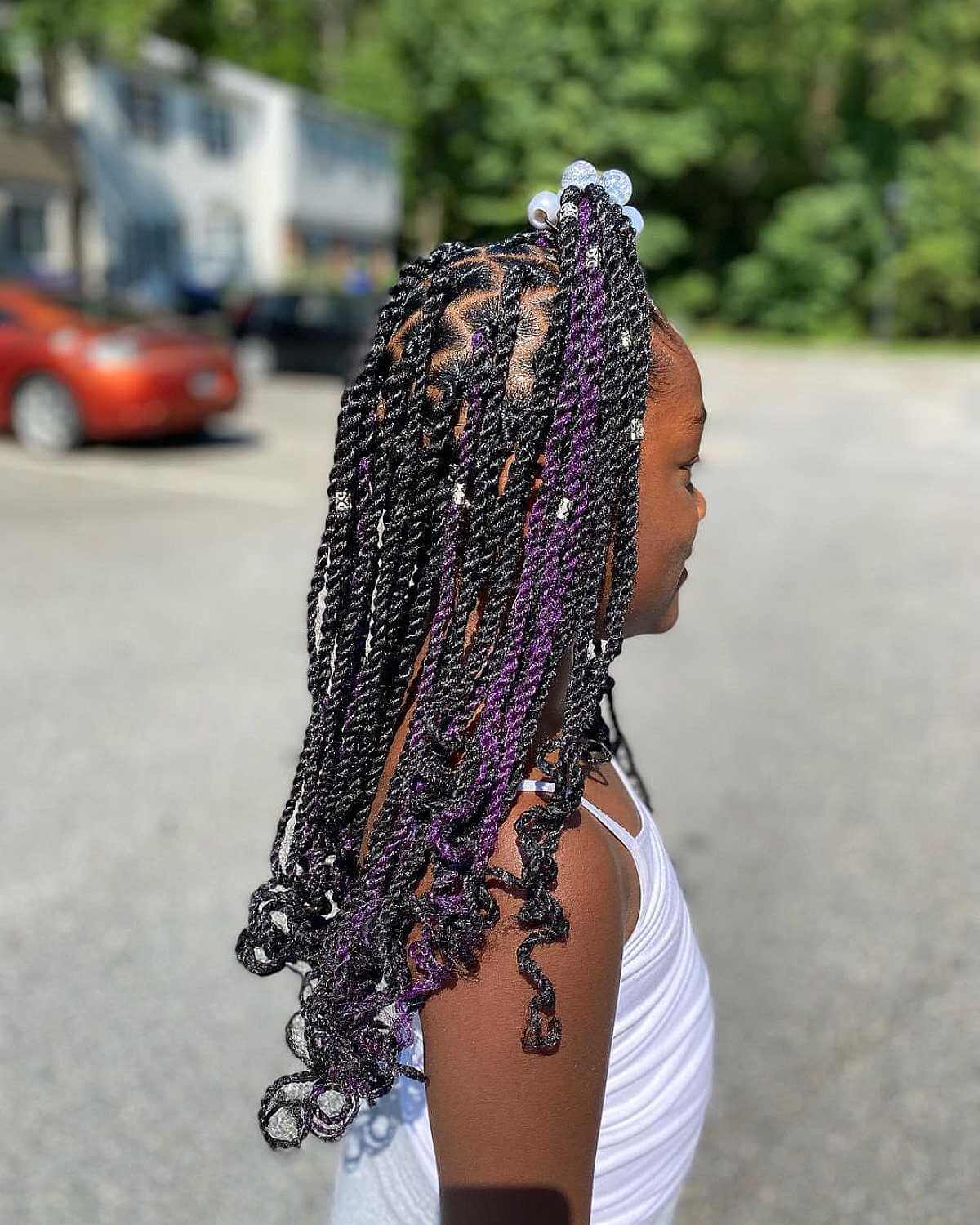 Cute Senegalese Twists for Black Hair