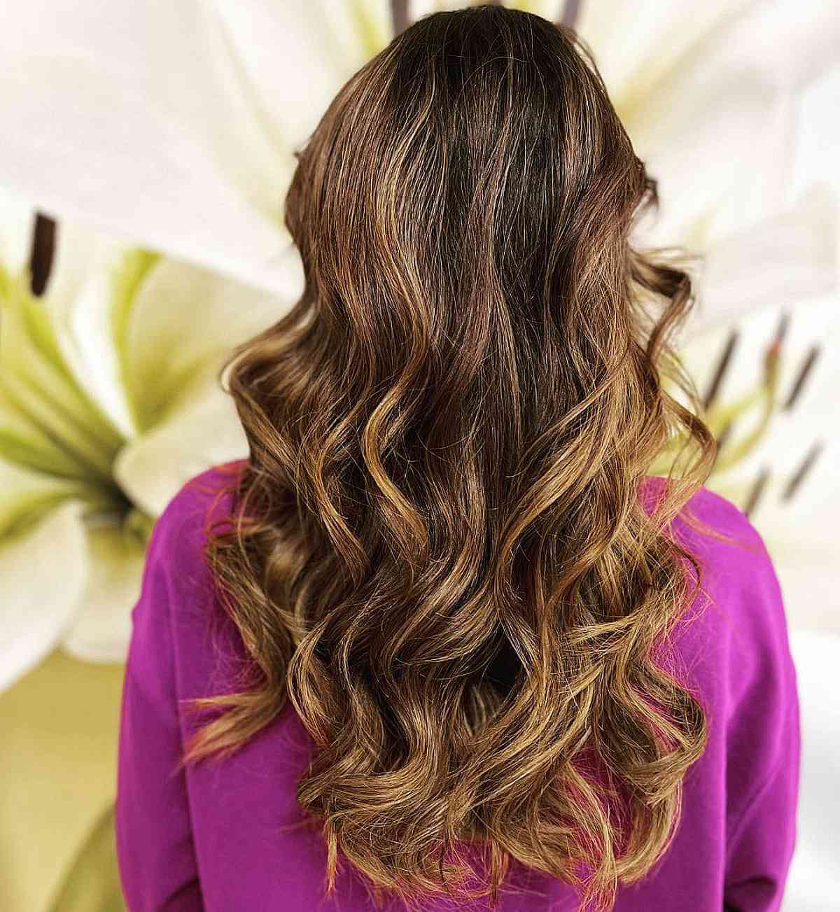 Dark Golden Brown Hairstyle