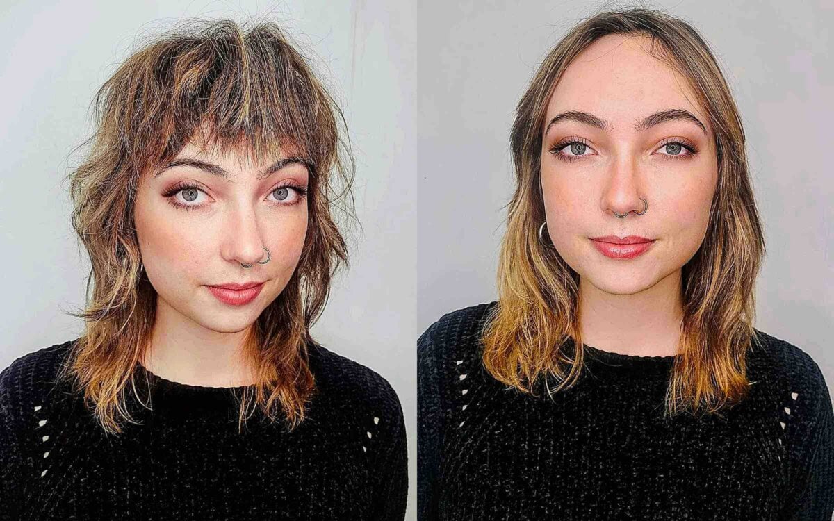 Deciding on a shag haircut and getting bangs