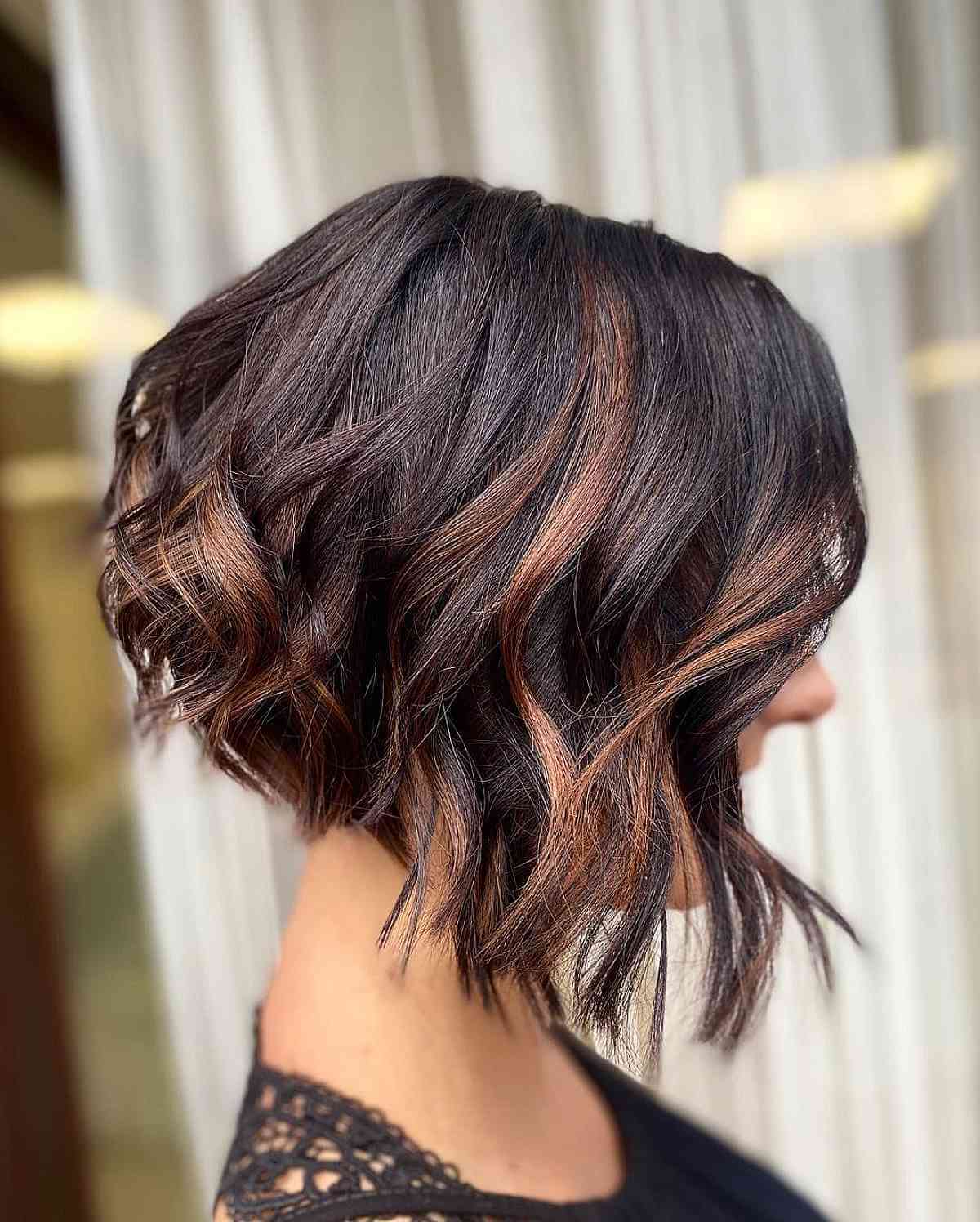 Dramatic A-Line Bob for School