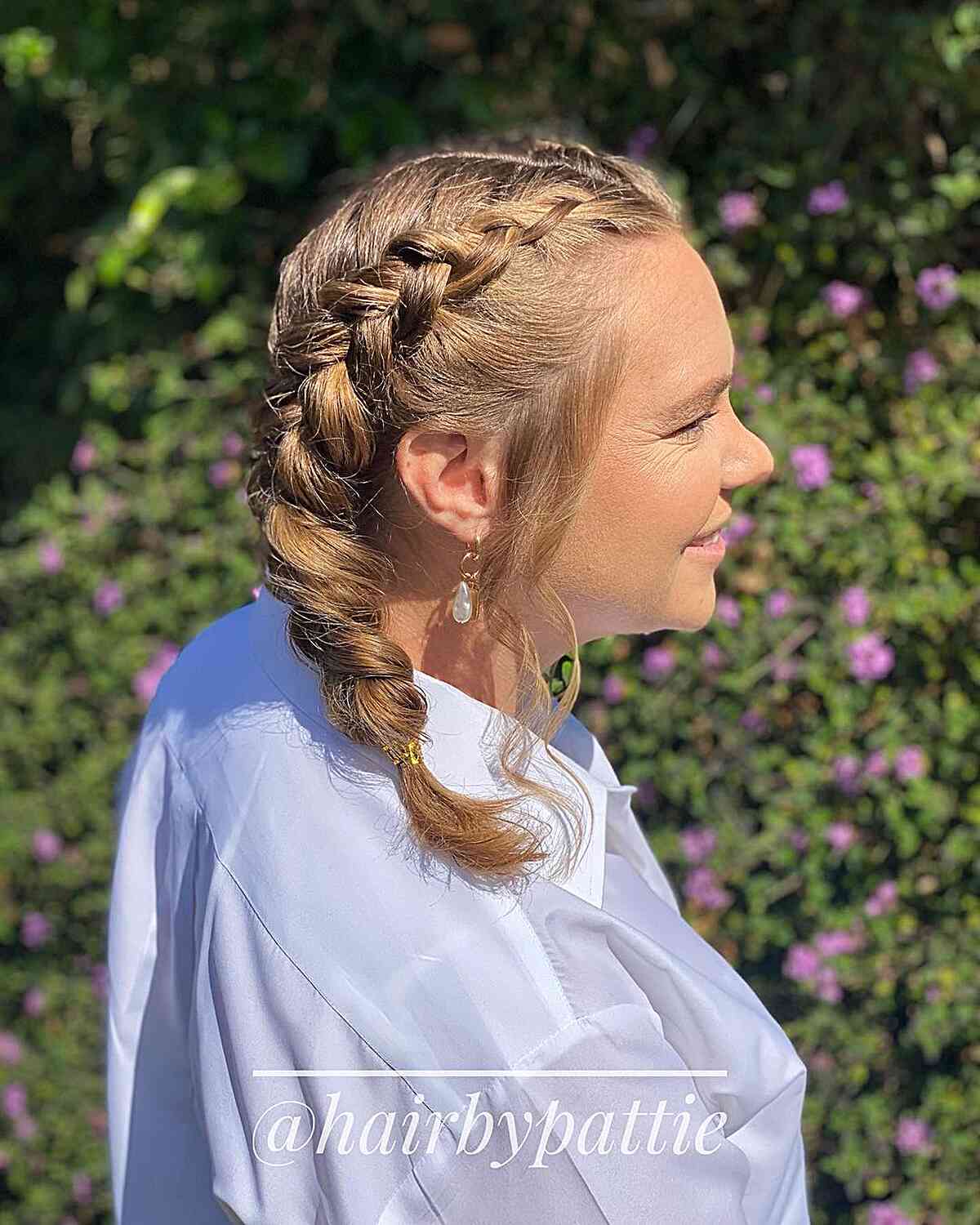 Dutch Braided Short Hair