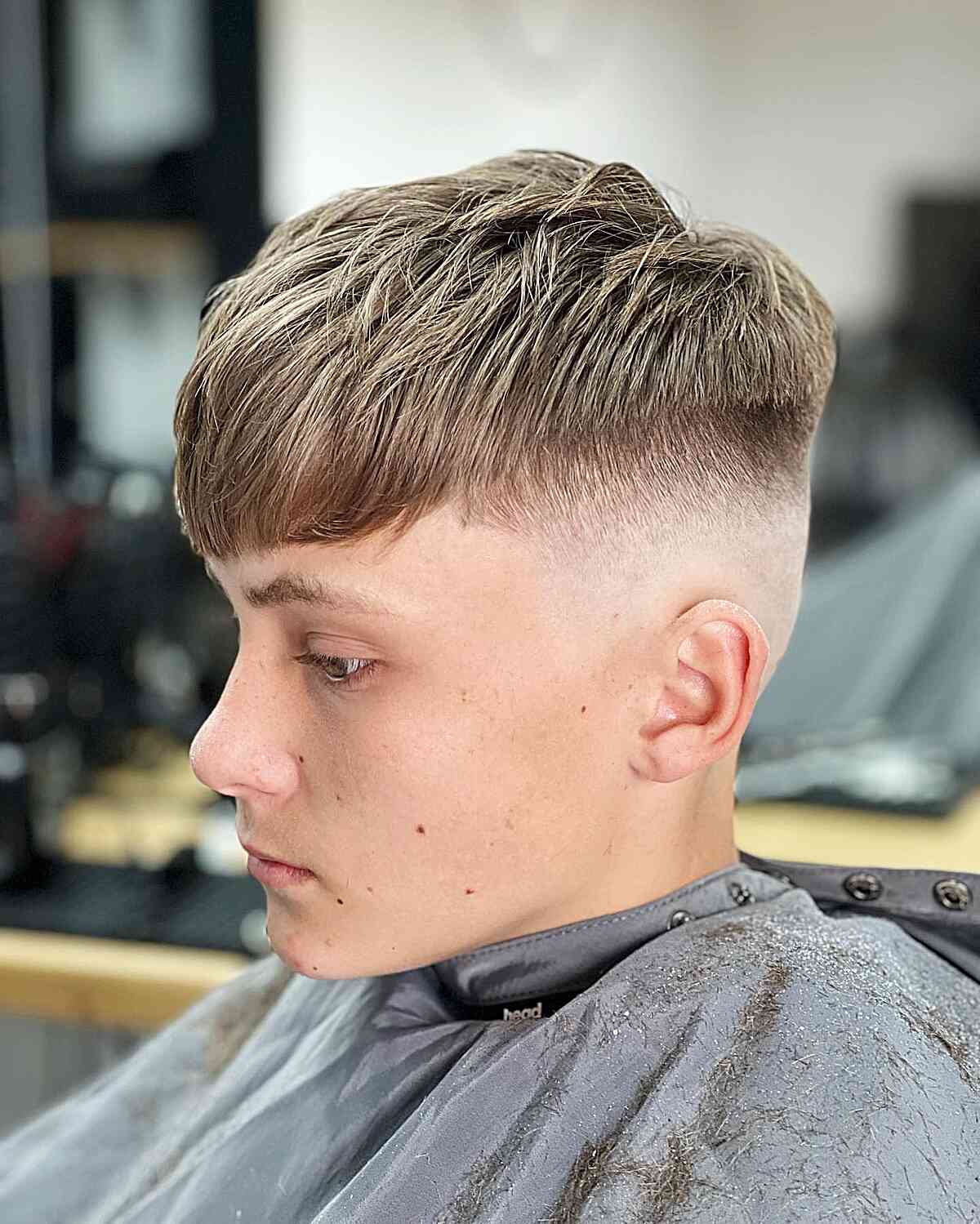 Edgar Cut with a Fade for Teenage Boys