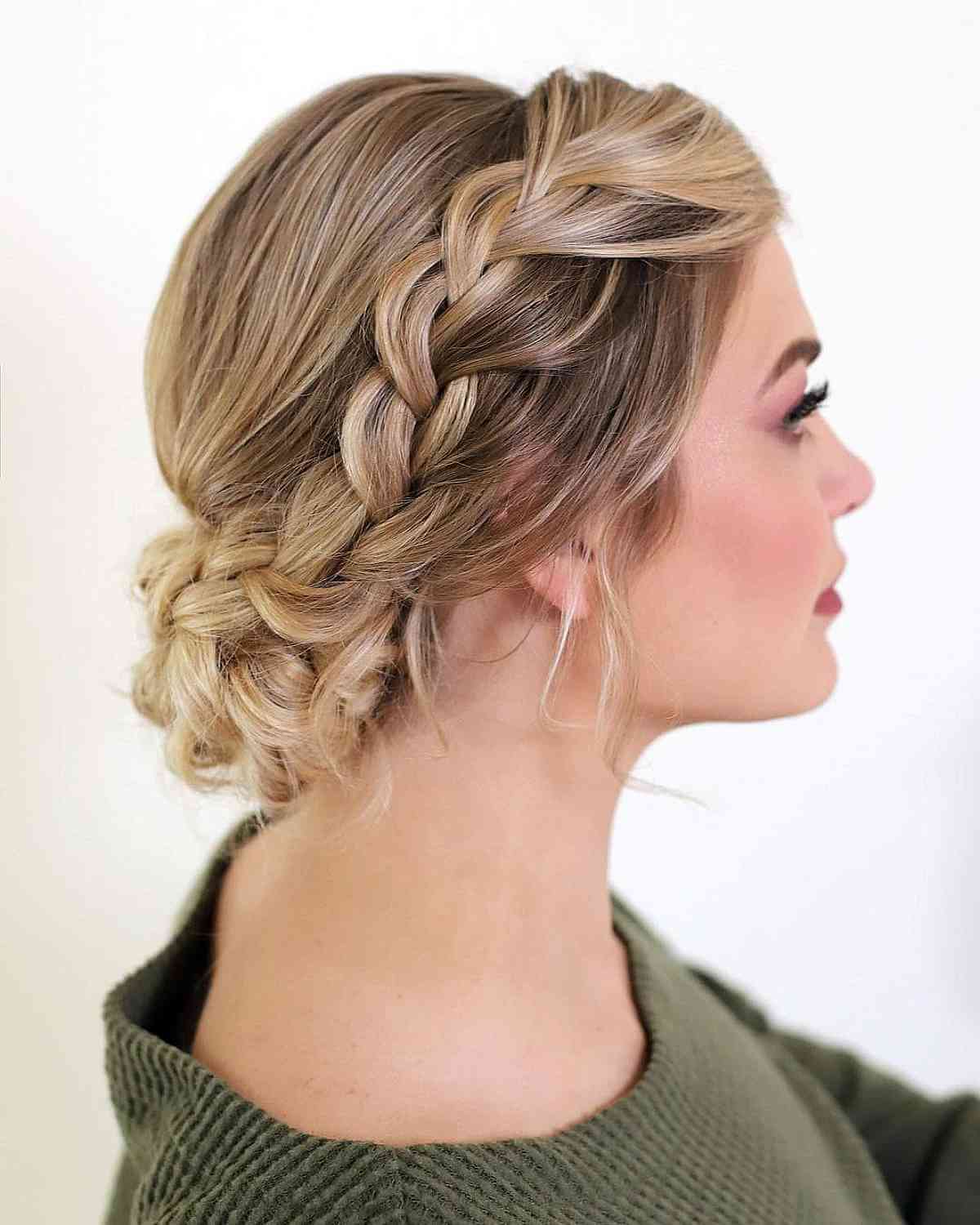 Elegant braided updo formal updos easy