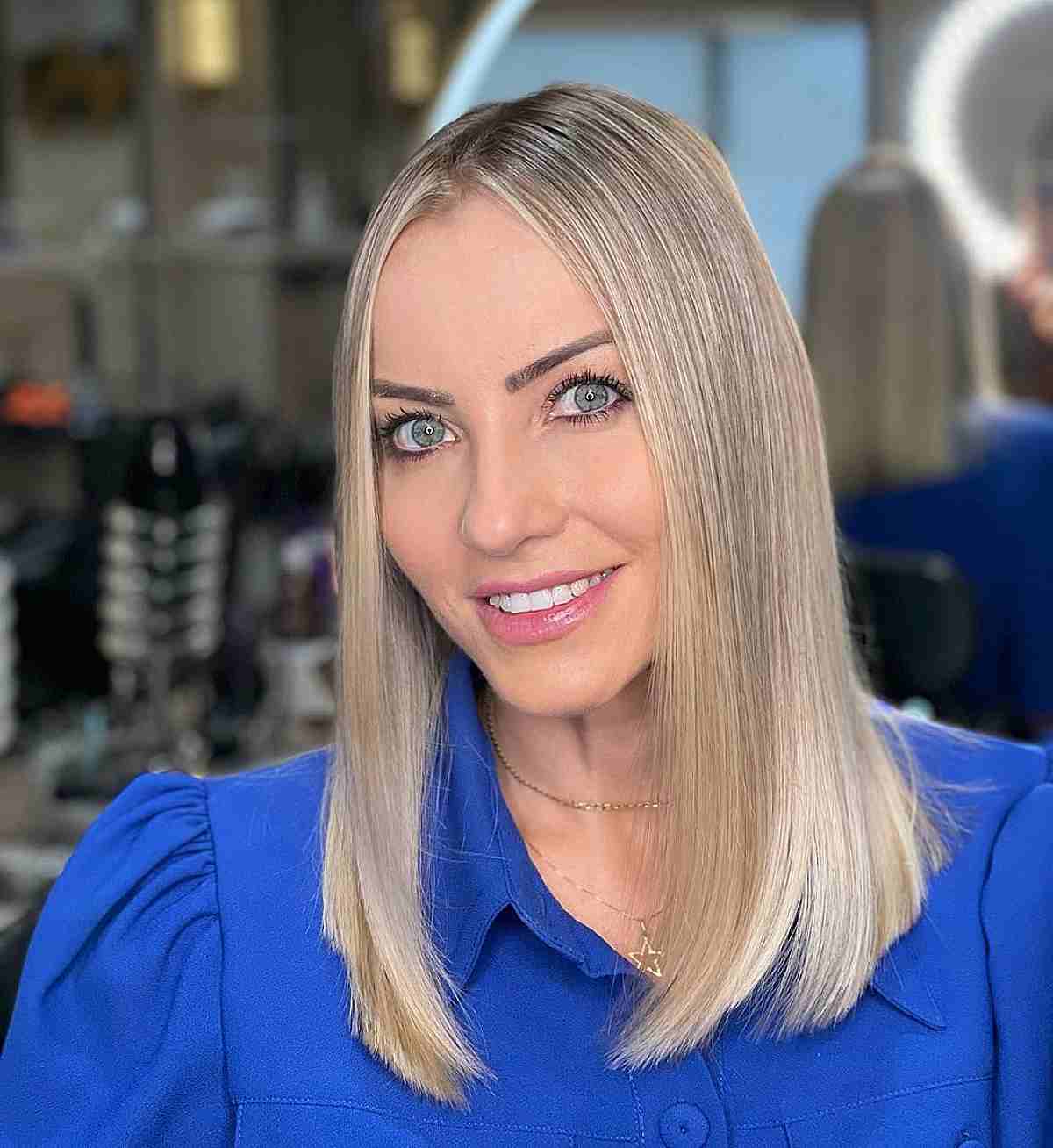 Extra Long Straight Bob for Fine Hair