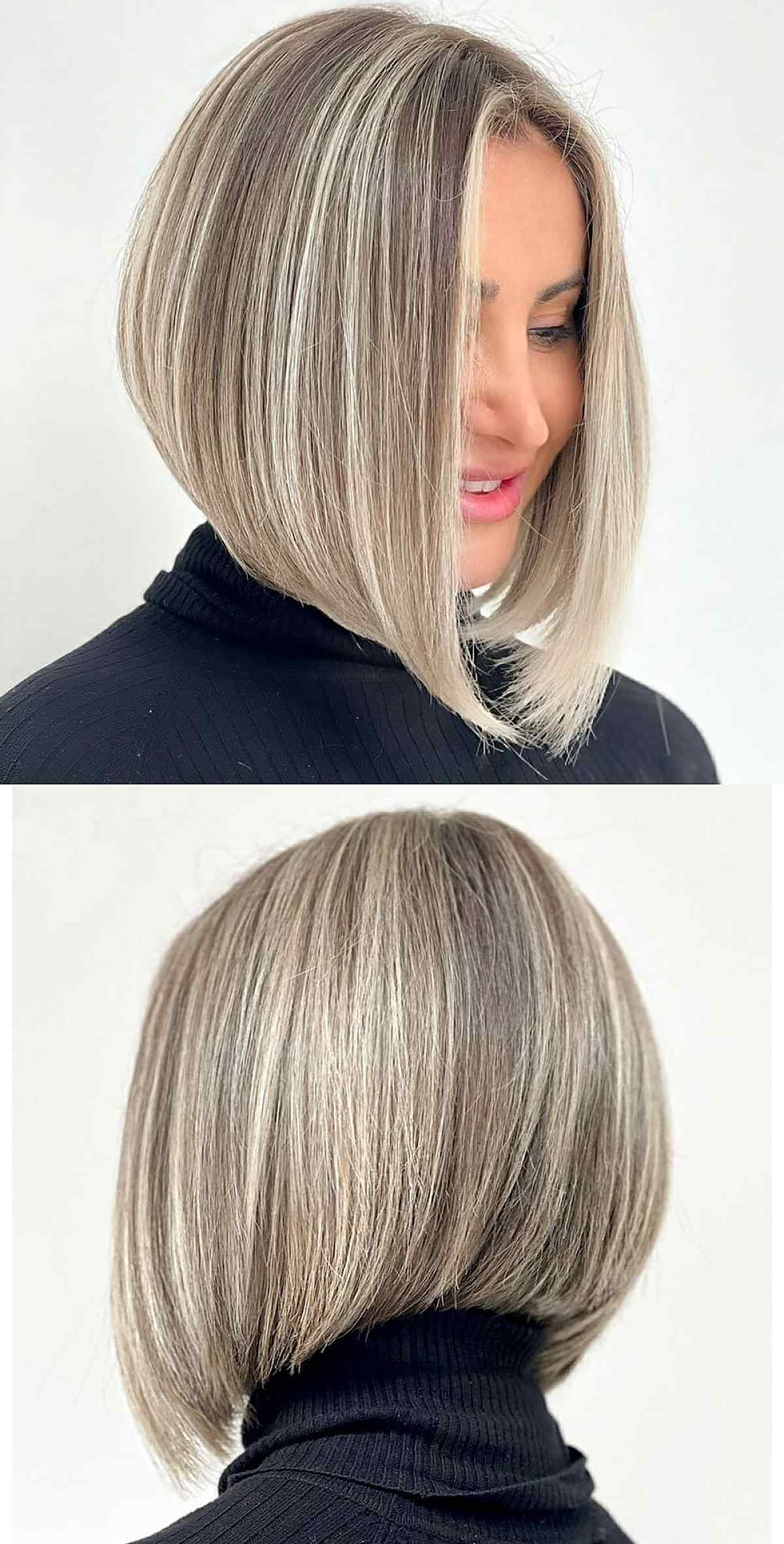 Flowing aline bob haircut