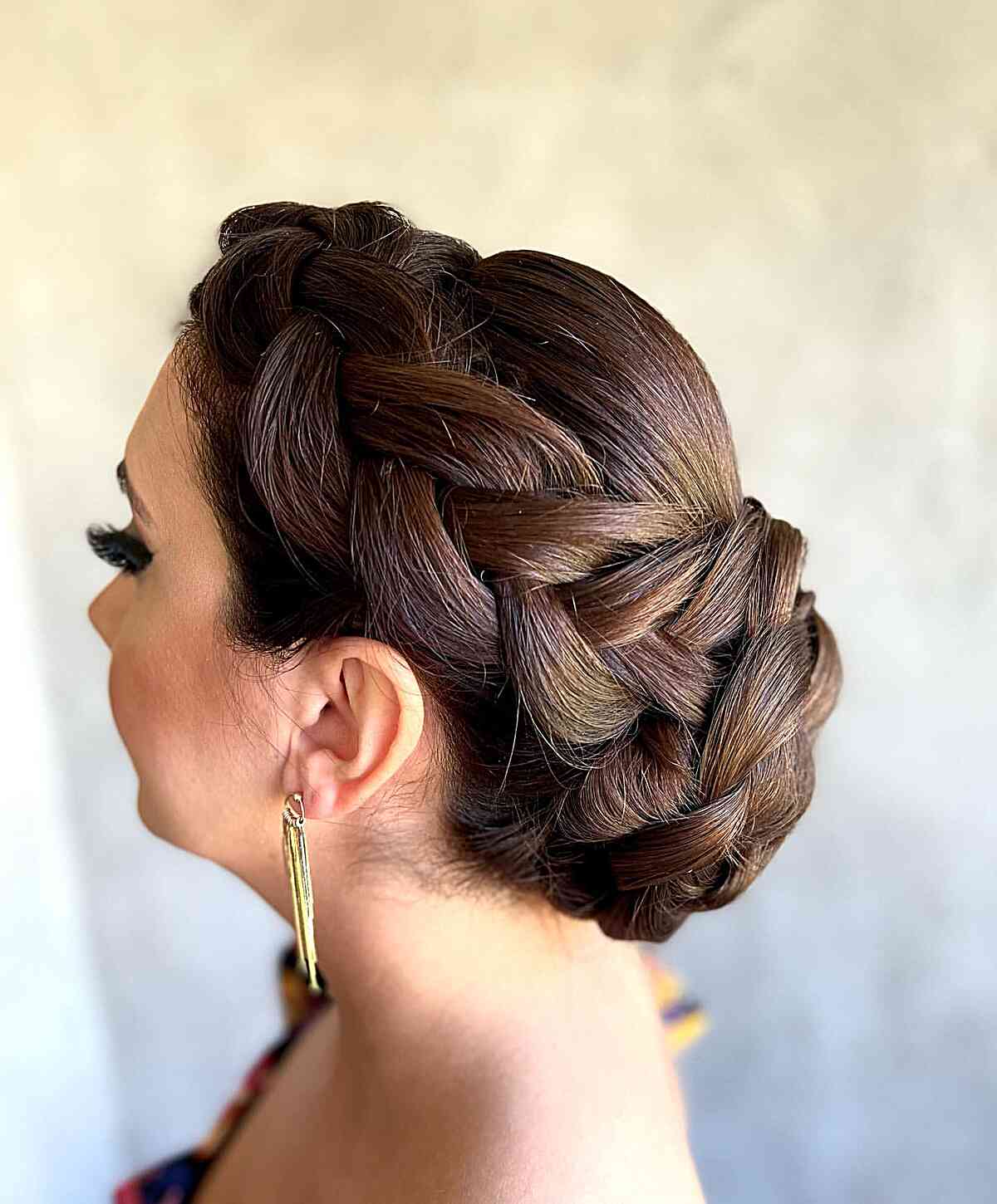 Formal Bridal Updo with Big Dutch Braid