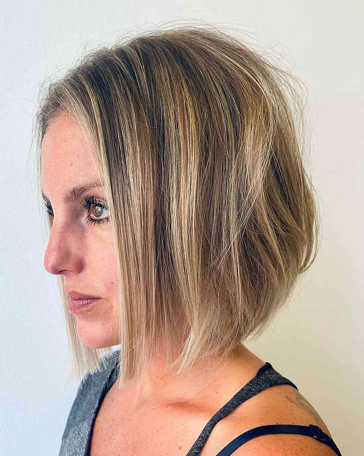 fun short textured bob