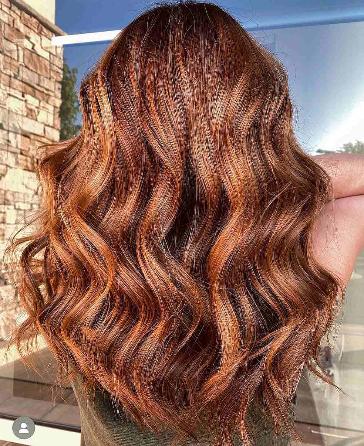 Ginger Bronde Balayage for Fall Season