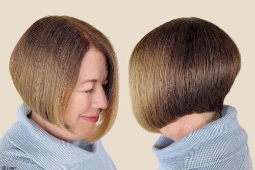 Graduated bobs for older women