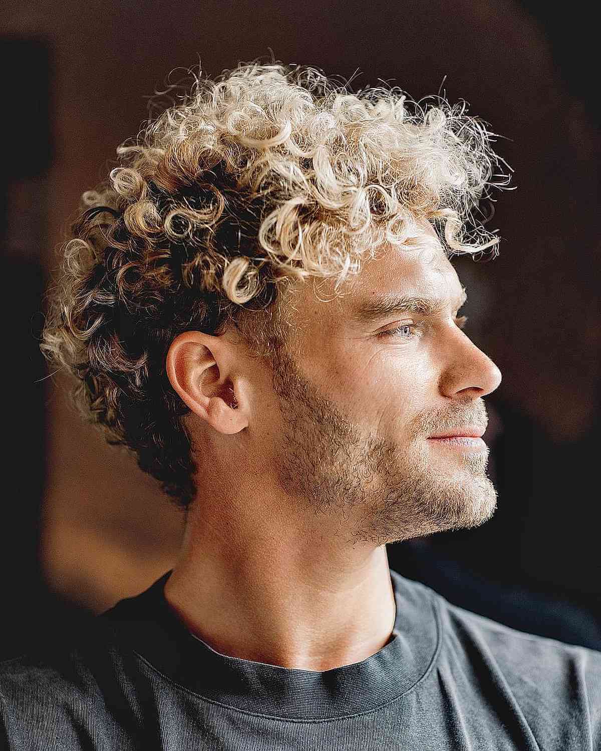 Handsome Blonde Curls for Men