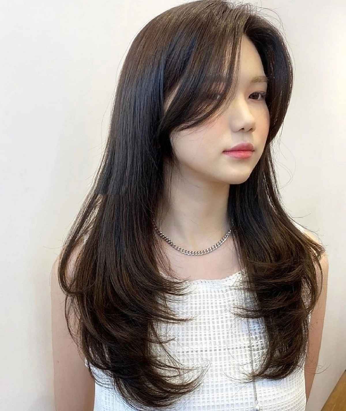 korean side bangs