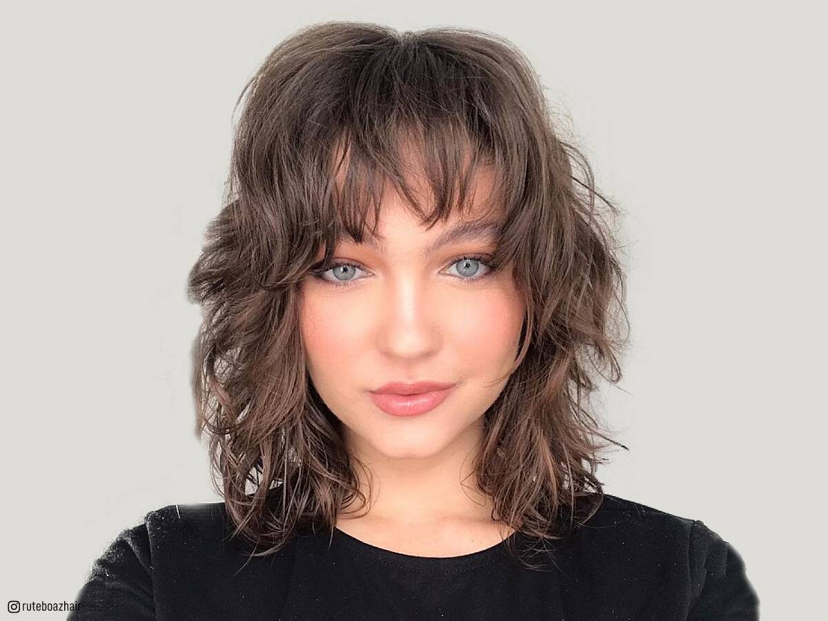 Layered haircuts with bangs