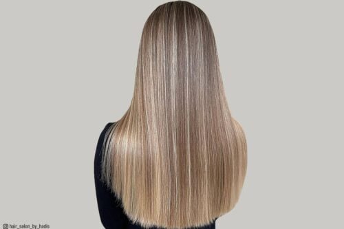 Light blonde highlights