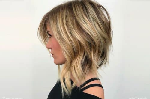 Long a-line bob haircuts