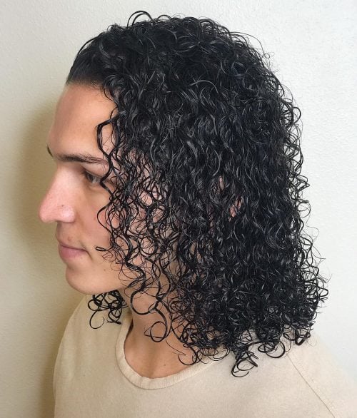 Long Curly Hair for Men