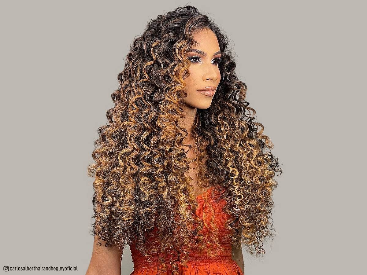 Long curly hairstyles