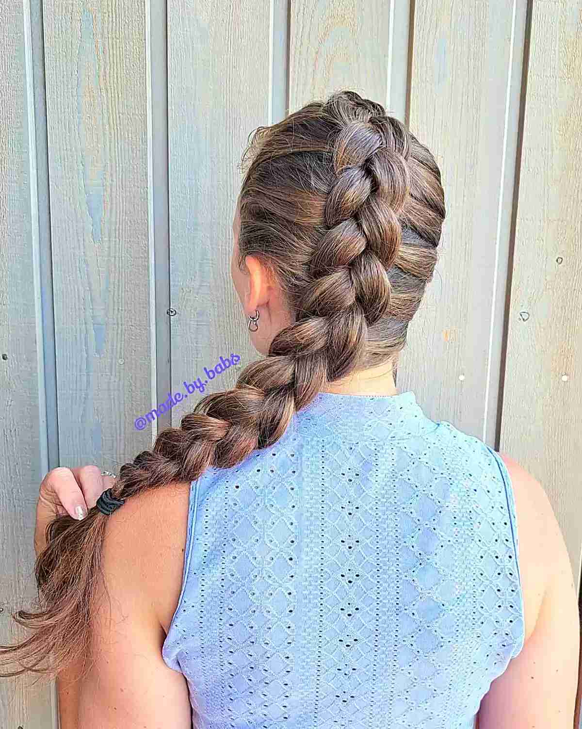 Long-Length Side Dutch Braid