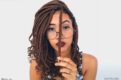 Medium box braids