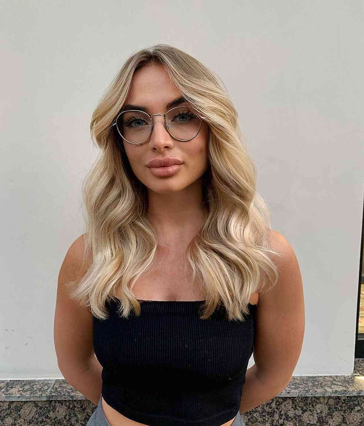 Beautiful Medium to Long Blonde Fine Hair