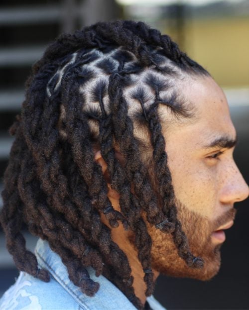 Braided Dreadlocks with Beard