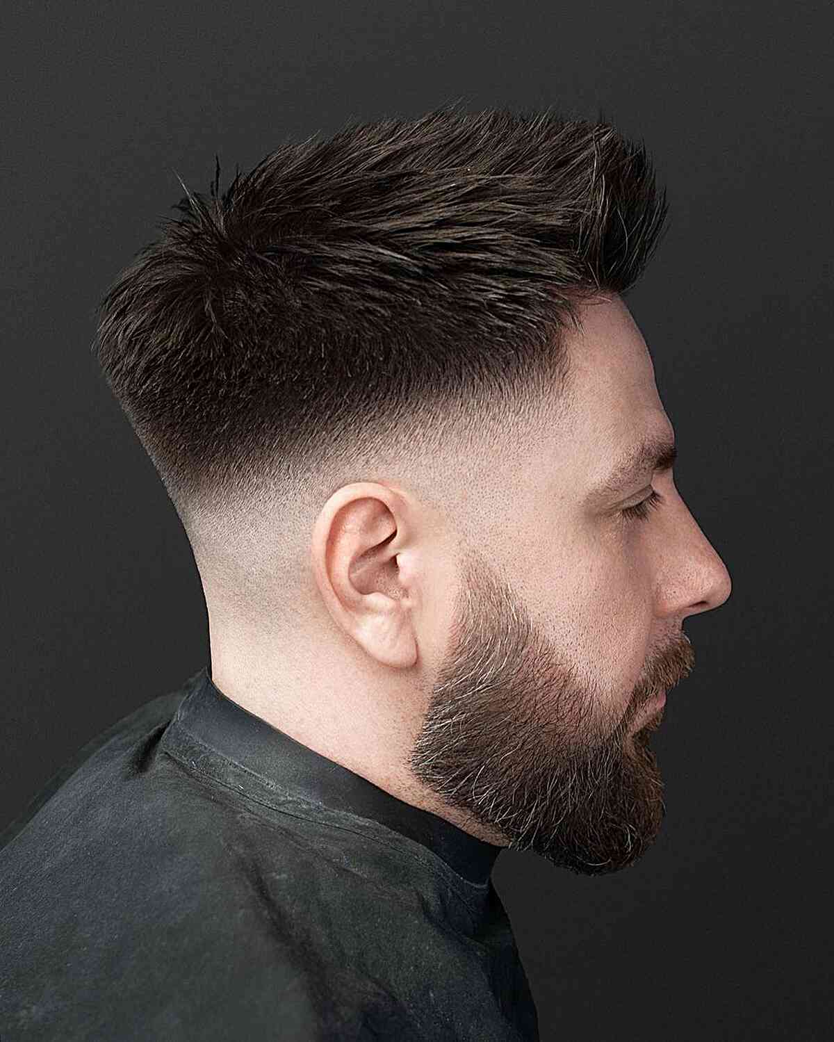 Mens medium fade spiked haircuts