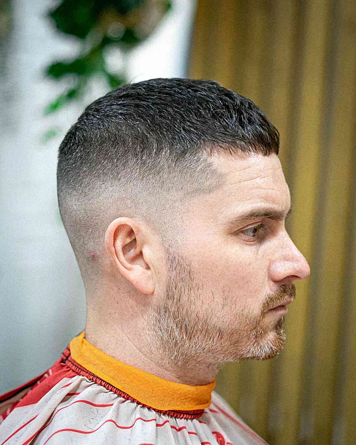 Mid Bald Fade on Shorter Hair