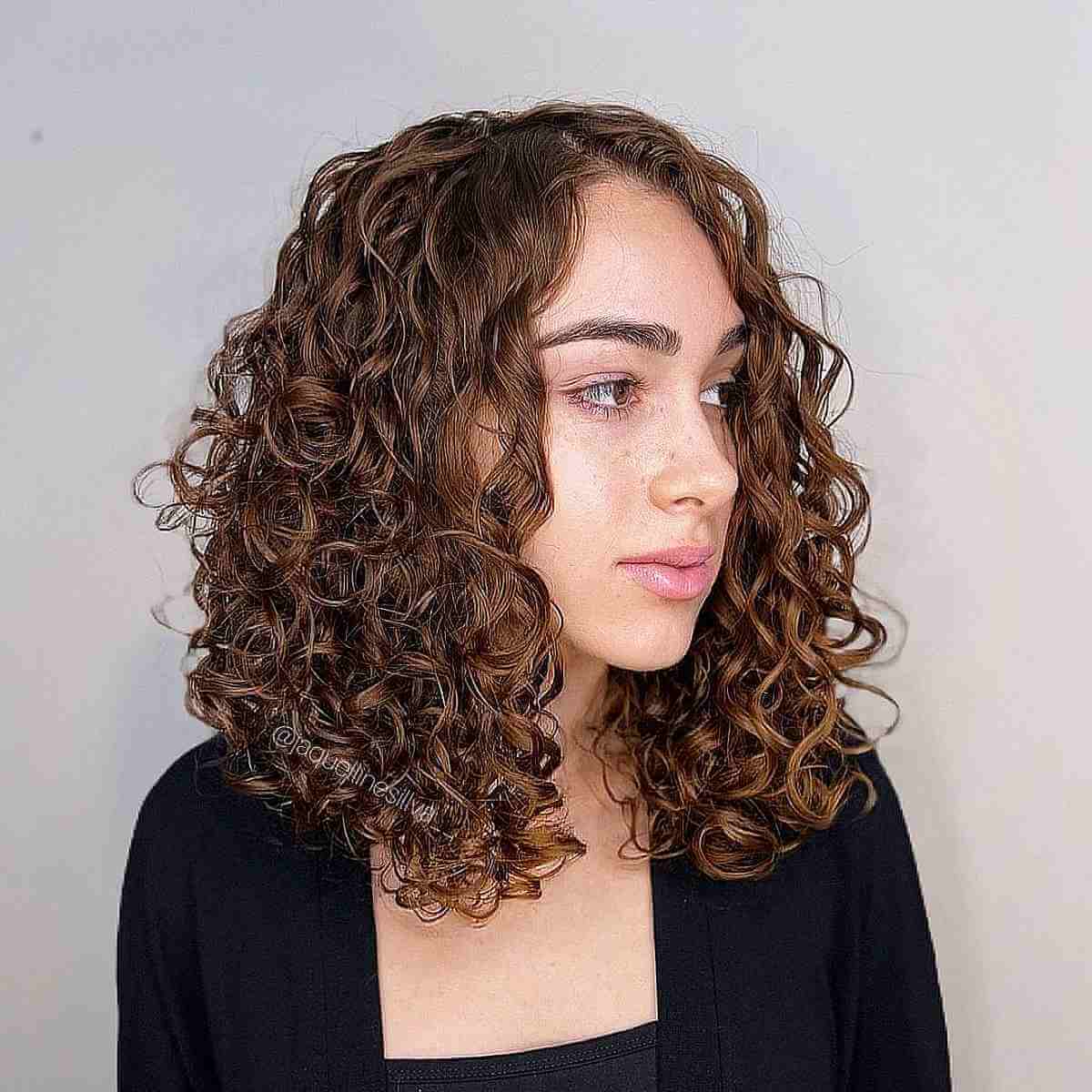 Mid-Length Permed Hair