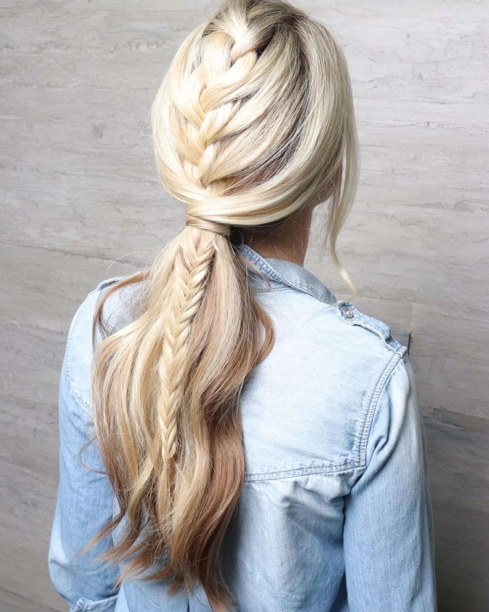 Modernized Dutch Braid hairstyle