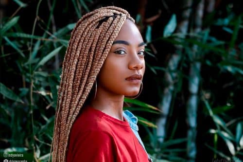 The most popular blonde box braids