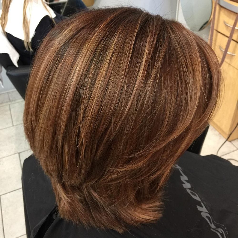 Natural-Looking Medium Brown & Honey Blonde Balayage