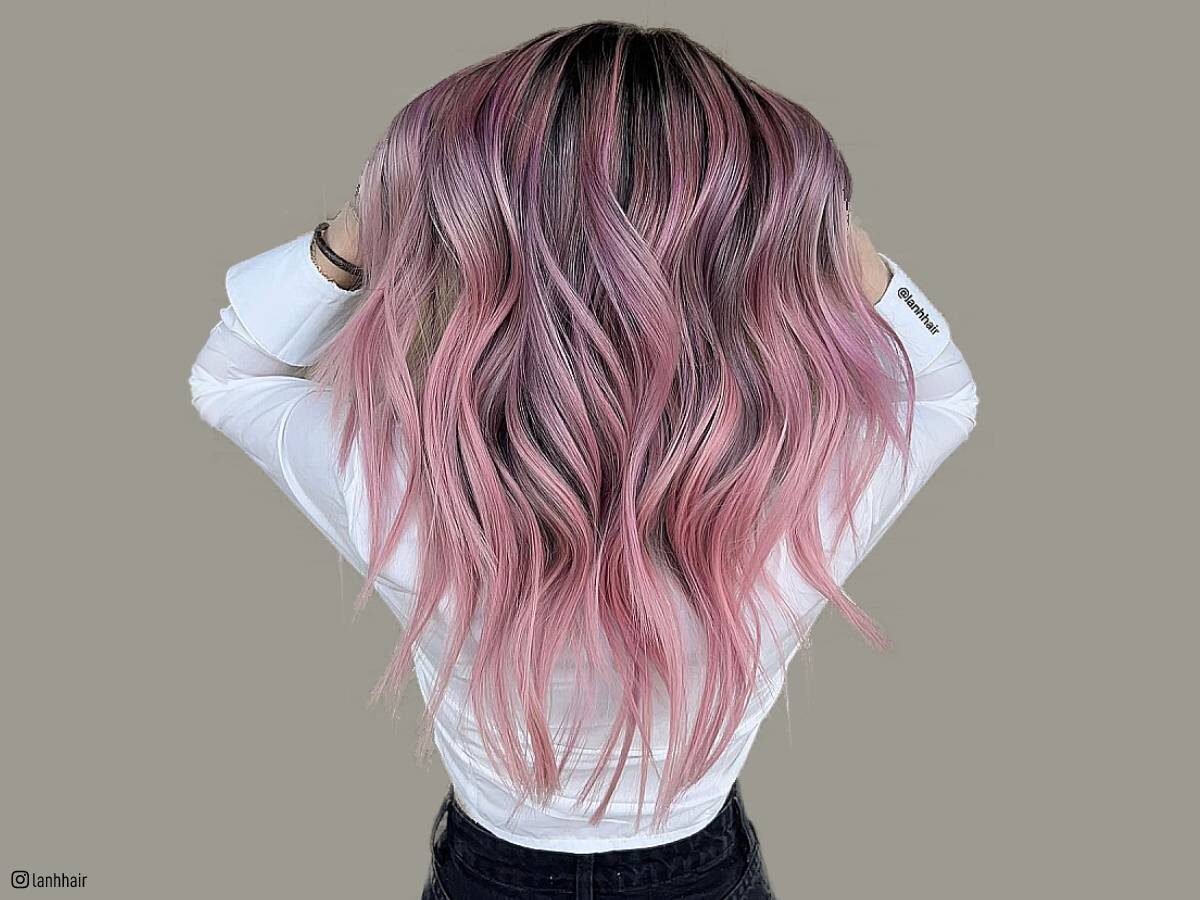 Pink balayage ideas for women