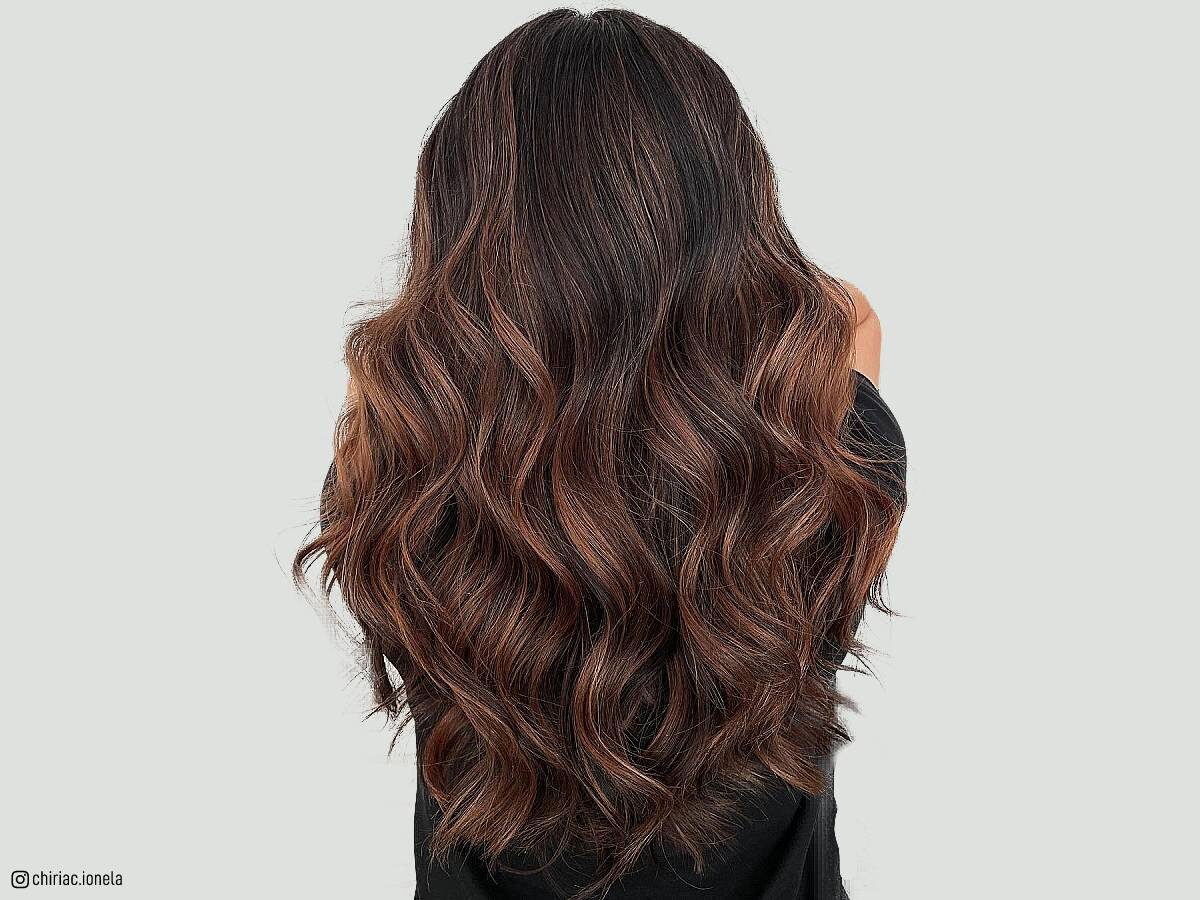 Prettiest chocolate brown balayage